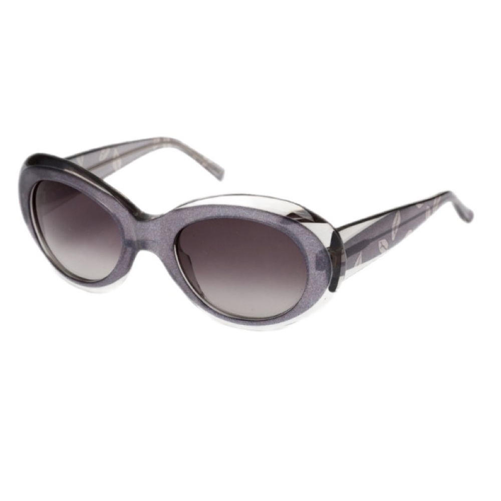 Vera Wang Gray Oval Sunglasses
